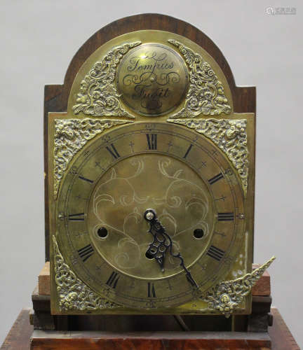 A 20th century George III style mahogany diminutive longcase clock with eight day movement chiming