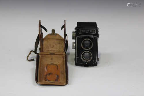 A Franke & Heidecke Rolleicord twin lens reflex camera, serial No. '999523', with Triotar 1:3.5 f=
