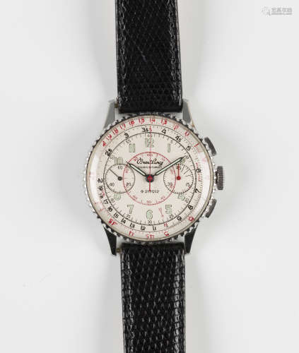 A Breitling Chronomat stainless steel cased gentleman's chronograph wristwatch, circa 1945, Ref. No.