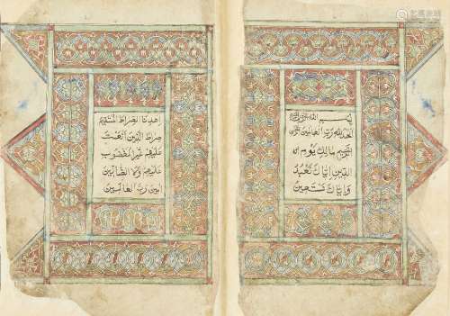 A Qur'an, Central Asia, 19th century, 333ff., with 13ll. of neat black naskh per page, the verse