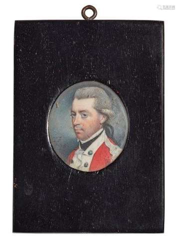 Circle of Charles Shirreff, Scottish c.1750-c.1829- Portrait of a British officer, circa 1775,