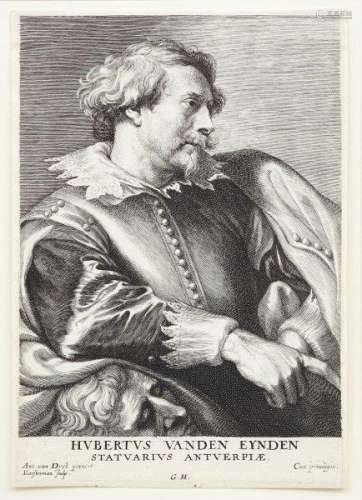 Lucas Vorsterman, Flemish 1595-1675- Hubertus Vanden Eynden, after Anthony Van Dyke [Holstein