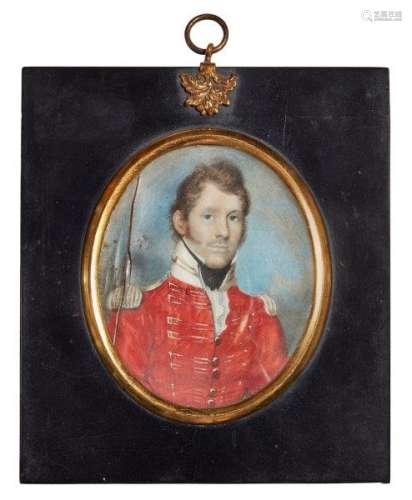 Circle of Andrew Robertson, British 1777-1845- Portrait miniature of a British officer, quarter-