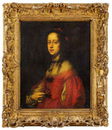 Circle of Pierfrancesco Cittadini, Italian 1616-1681- Portrait of a lady, half-length turned to