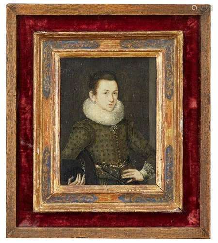 Circle of Marcus Gheeraerts the Younger, Flemish c. 1561/62-1636- Portrait of a young nobleman,