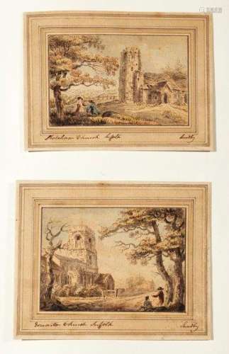 An 19th century Album, containing drawings and watercolours on paper by, attributed to and after the