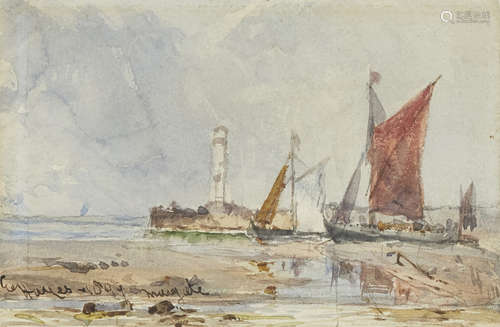 Edwin Hayes RHA RI ROI, British 1819-1904- Margate, 1899; watercolour, signed, inscribed and