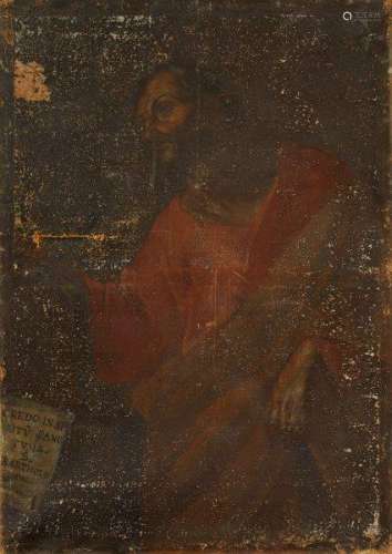 Italian School, 17th/18th century- St Bartholomew; oil on canvas, 136.5x97.5cm (unframed)Please