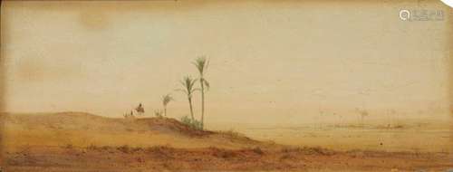 Augustus Osborne Lamplough ARA RWS, British 1877- 1930- Cairo and Citadel from the Desert, and In