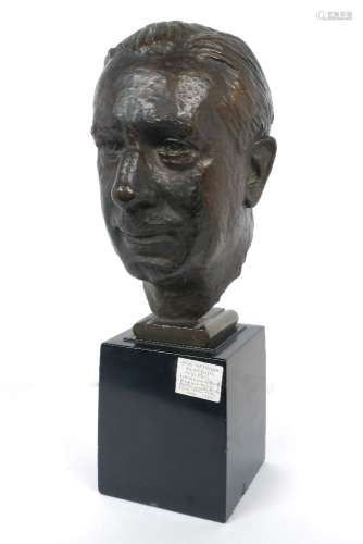 Sir William Reid Dick KVCO RA, British 1879-1961, A portrait bust of Lord Kemsley, bronze on