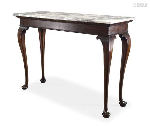 A George II style mahogany 'Holkham' console table by Jamb, early 21st Century, with rectangular