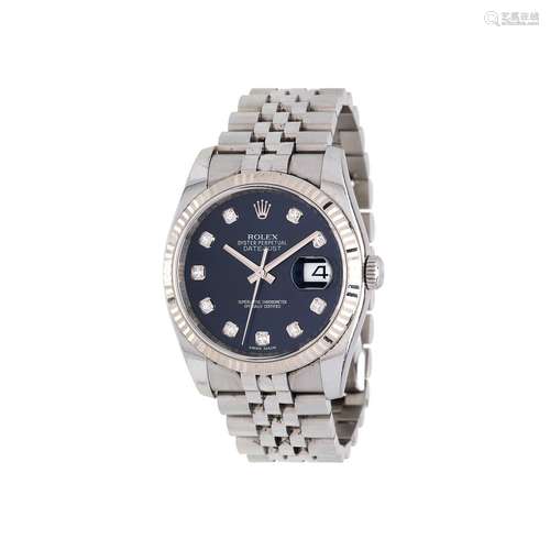 Rolex, Oyster Perpetual Datejust, ref. 116234, a stainless steel bracelet watch