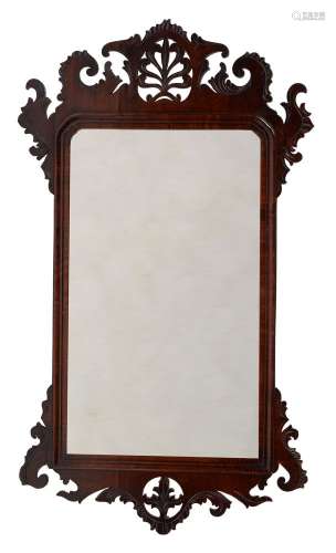 A George III mahogany wall mirror, circa 1760