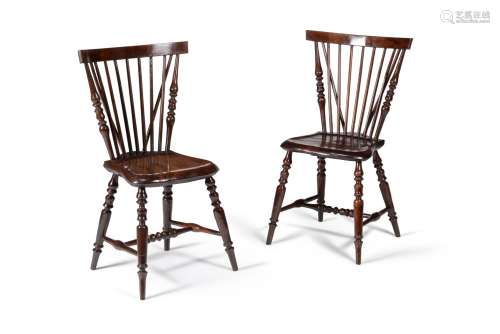 A set six mahogany 'comb' back chairs, early 19th century