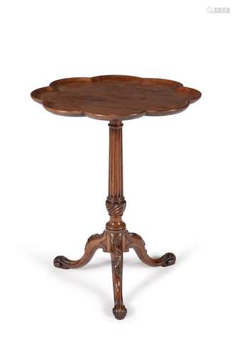 A George III mahogany tripod table, circa 1770