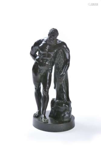 A patinated bronze model of the Farnese Hercules, after the Antique, early 19th century