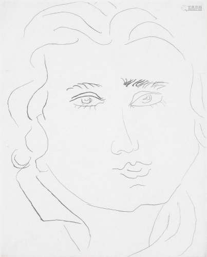 Henri Matisse (French 1869-1954), Tete de jeune fille aux sourcils rectangulaires (Duthuit 222)