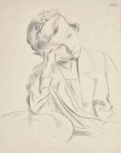 George Grosz (German 1893-1959), Portrait of a girl