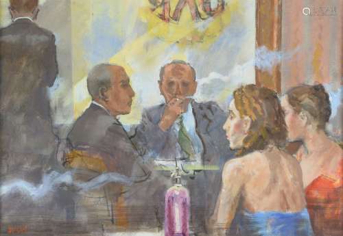 Alberto Sughi (Italian 1928-2012), Inter di Caffe