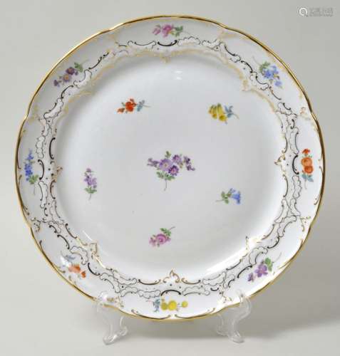 Kuchenplatte, Meissen, ca. 1950