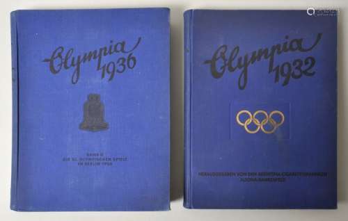 Zwei Zigarettenbilderalben: 1.) Die X. Olympischen Spiele zu Los Angeles 1932, 142 S.,