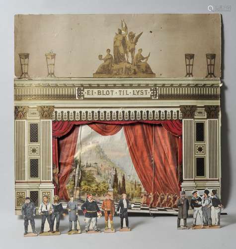 Papiertheater (Fragment), Dänemark, ca. 1880 ff.