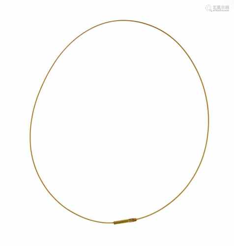 Niessing choker GG 750/000 with patent clasp, L. 37.5 cm, 2.5 g