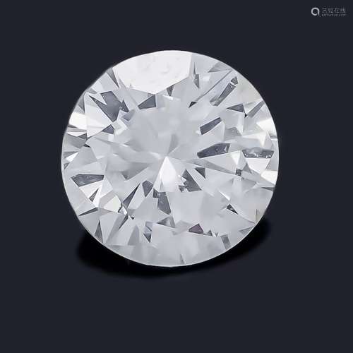 Brilliant 0.58 ct with DPL expertise fine white + F / VS, good / good / very good, no