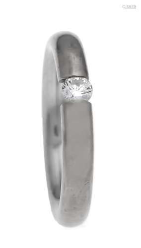 Brilliant ring WG 585/000 with a brilliant 0.19 ct W / VS, RG 55, 8.3 g