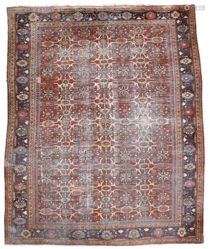 A ZIEGLER MAHAL CARPET ARAK SULTANABAD, LATE 19TH CENTURY of Mina-Khani style design 544 x 323cm