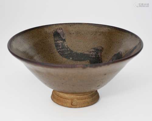 ‡ William Staite Murray (1881-1962) a stoneware footed bowl, flaring conical form painted with