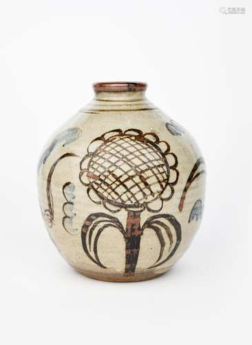 ‡ William Staite Murray (1881-1962) 'Sun and Air' a fine stoneware vase, painted with a hot-air