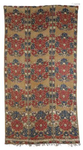 A HANGING COMPOSED OF THREE ALGERIAN SASHES OTTOMAN, LATE 18TH / EARLY 19TH CENTURY embroidered in