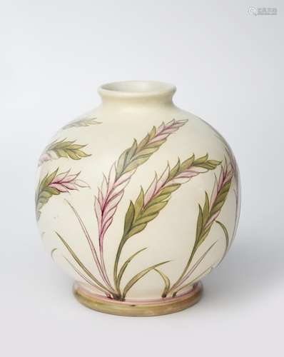 'Waving Corn' a large Moorcroft vase designed by William Moorcroft, ovoid with collar rim,