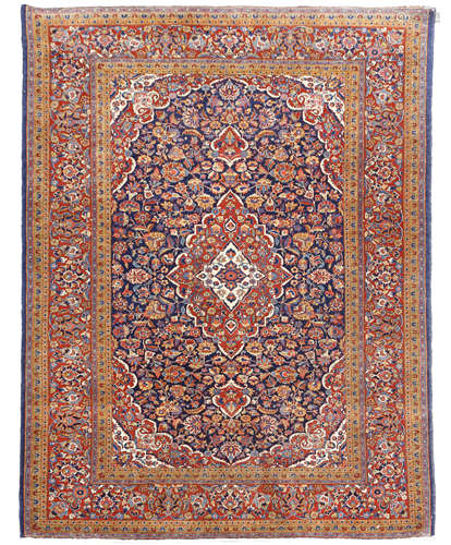 A PAIR OF KASHAN RUGS CENTRAL PERSIA, FIRST HALF 20TH CENTURY of kurk wool (2) 204 x 130cm