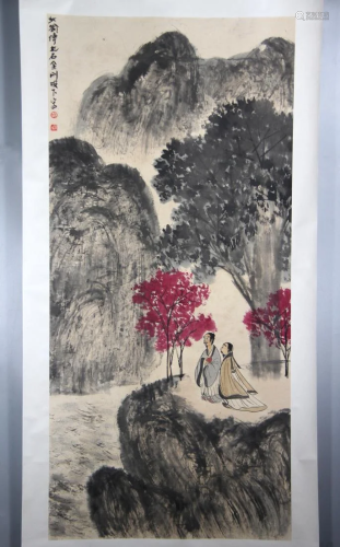 CHINESE FIGURE PAINTING IN MOUNTAIN LA…