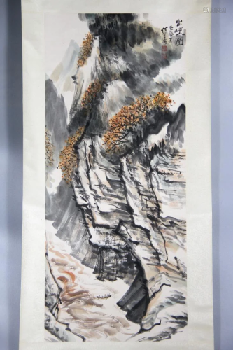 CHINESE LANDSCAPE PAINTING OF TRAVELING IN …