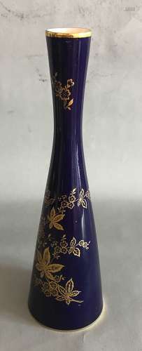 Royal Bavaria echt Cobalt Manie HE Germany 1032/23 24k gold edge &pattern vase