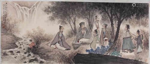 A Chinese Painting, Fu Baoshi Mark