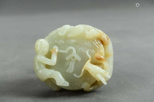 A Chinese Jade Carved Paperweight