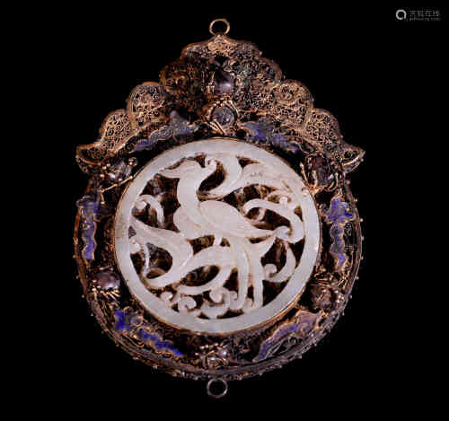 A Chinese Sterling Silver Pendant