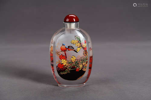 A Chinese Crystal Snuff Bottle