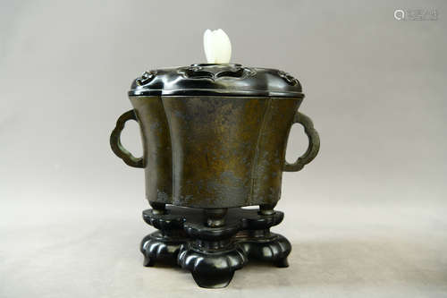 A Chinese Bronze Incense Burner