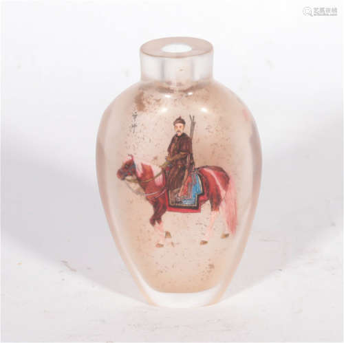 An Inside Painted Crystal Snuff Bottle Qing Dynasty
