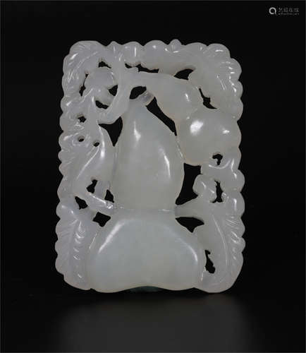 A White Jade Ornament Qing Dynasty