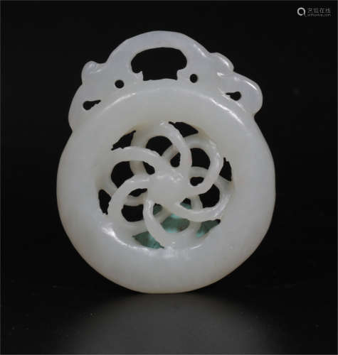 A White Jade Ornament Qing Dynasty