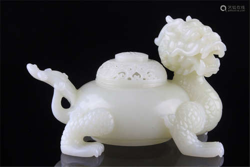 A White Jade Dragon-form Turtle