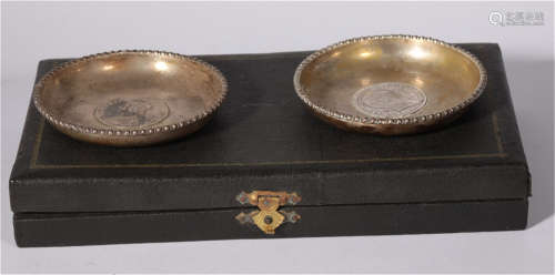 Two Silver Plates of 18th century - 19th century