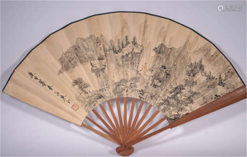 An Old Fan of Qing Dynasty