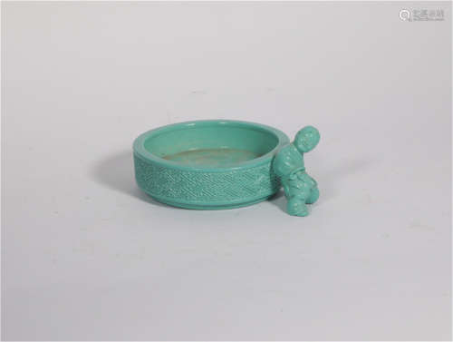 A Turquoise Glazed Washer of Qianlong period Qing Dynasty